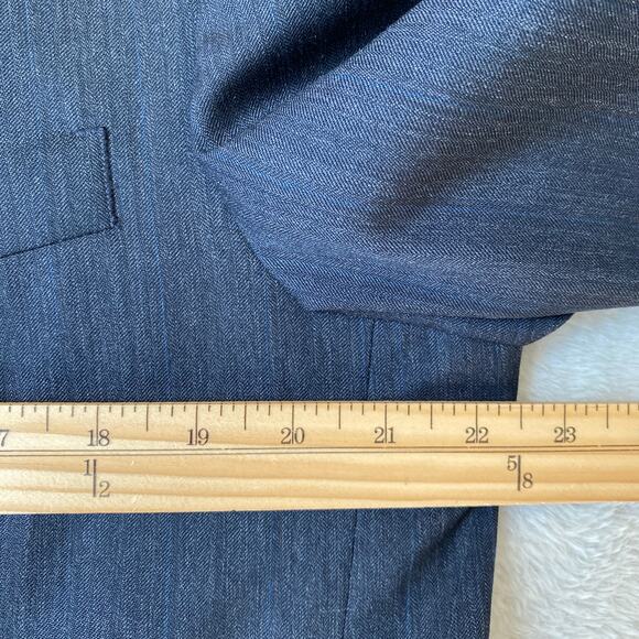 Lauren Ralph Lauren Wool Blazer Sport Coat Men Size 42L Dark Navy Classic Jacket - Picture 8 of 12